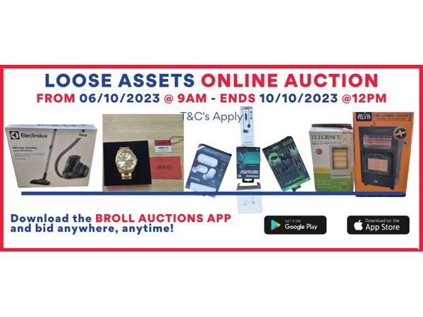 Assorted household, online auction 06-10-2023
